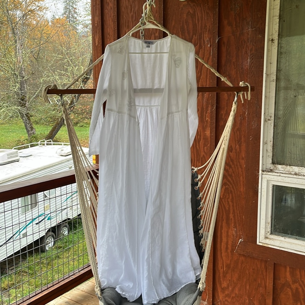 Rare Find! Gorgeous April Cornell Dressing Gown/Nightgown; Size S - Picture 8 of 14